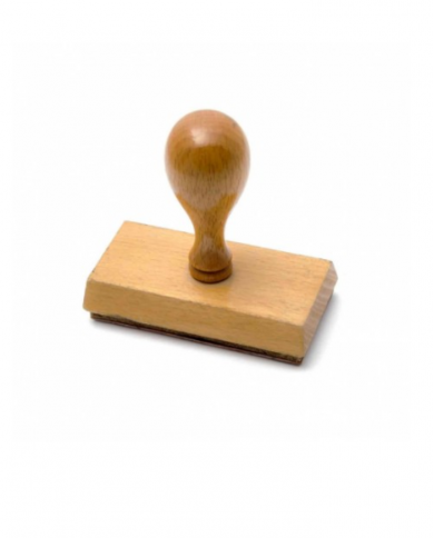 Tampon personnalisé en bois 47x18mm