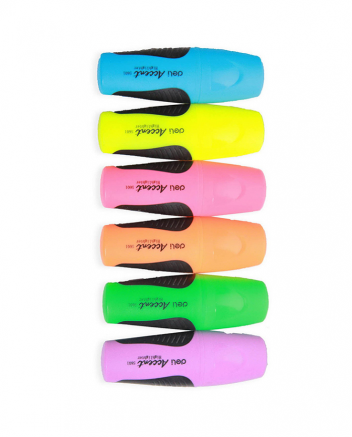 Boite de 24 surligneurs mini Deli en couleurs fluorescentes