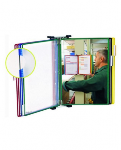 Protège-documents pivotant mural Trifold 10 pochettes