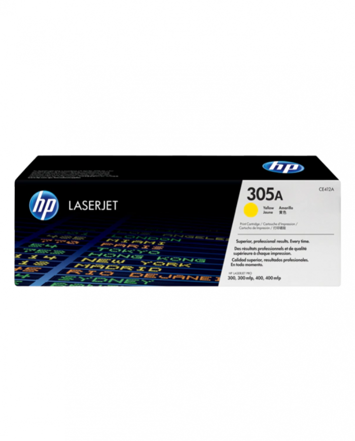 Toner HP LaserJet d'origine HP 305A Cyan CE412A