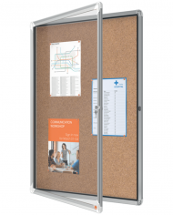 Vitrine d'affichage en liège Nobo Premium Plus 9xA4