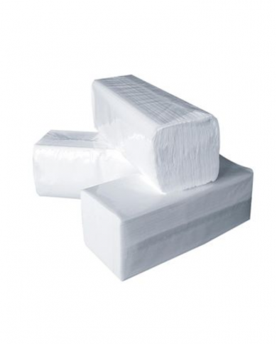 Lot de 20 paquets de 200 serviettes zig-zag Papier Laminé Gaufré Gold