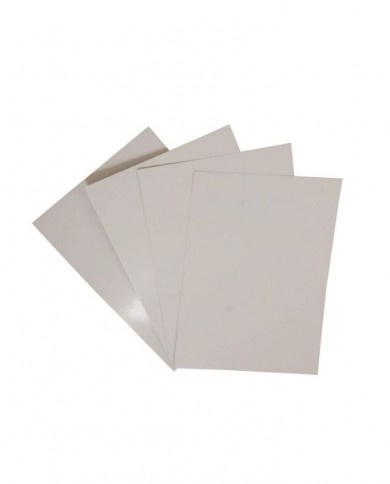 Paquet de 100 couvertures chromées A4 en Blanc
