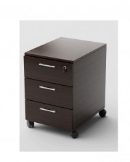 Caisson mobile 3 tiroirs en bois coloris au choix