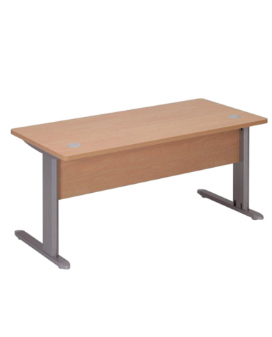 Bureau opérateur en bois piètement métal 1M60 coloris au choix