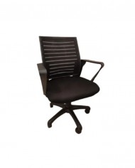 Chaise Visiteur ISO en Tissu avec écritoire