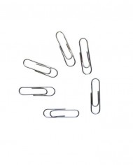 Lot de 10 boites de 100 trombones OMA CHROME 28MM