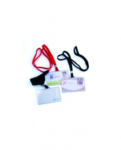 Lot de 50 porte badge avec collier coloris au choix