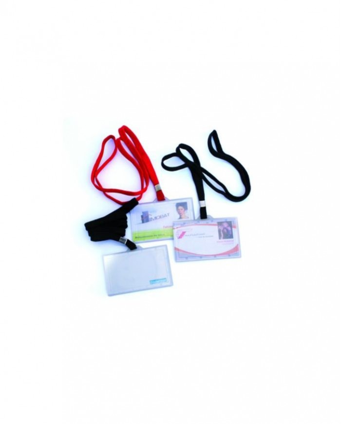 Lot de 50 porte badge avec collier coloris au choix