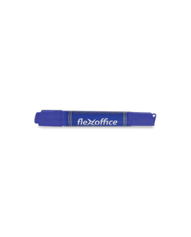 Boite de 12 marqueurs permanent bleu FLEXOFFICE