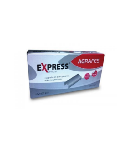 Lot de 10 Boites de 1000 agrafes EXPRESS 24/6