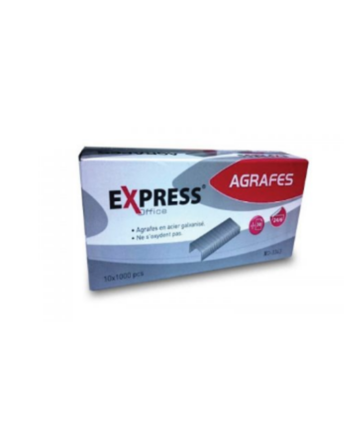 Lot de 10 Boites de 1000 agrafes EXPRESS 24/6
