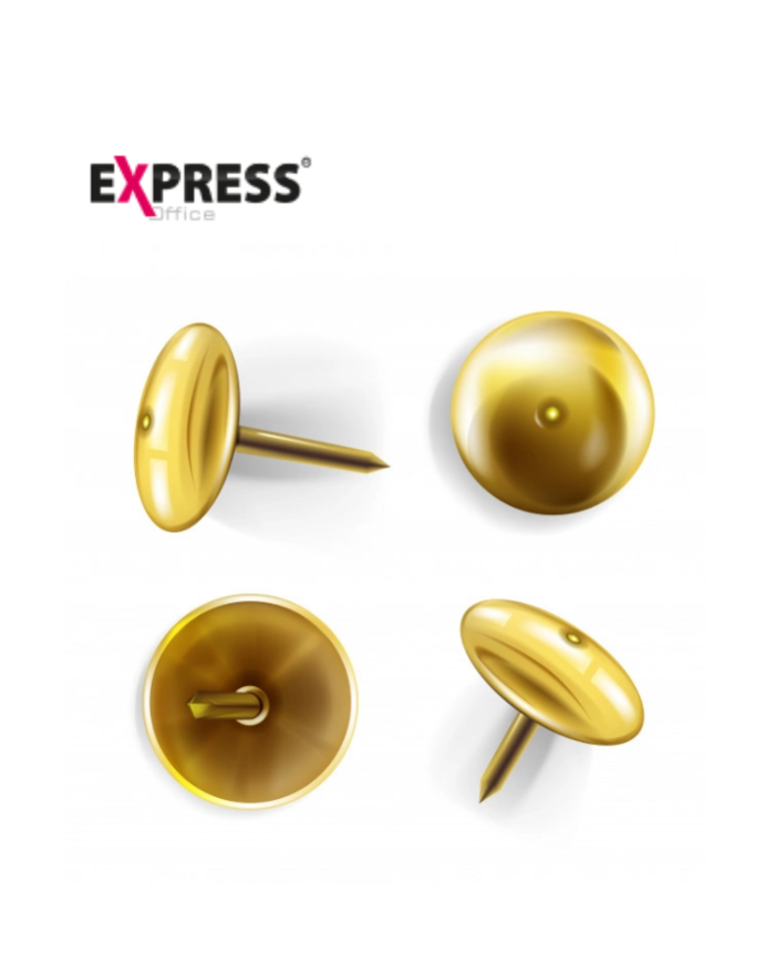 12 boites de punaises doré EXPRESS