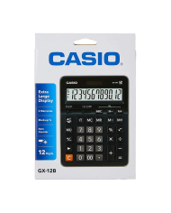 Calculatrice CASIO 12 Digits GX-12B-BK-W-DC
